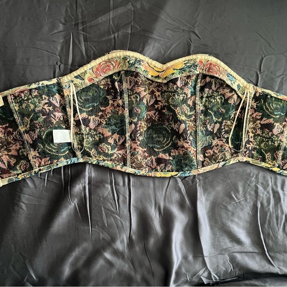 Altar'd State Floral Tapestry Corset - Yellow, Blue, Pink - Picture 4 of 7